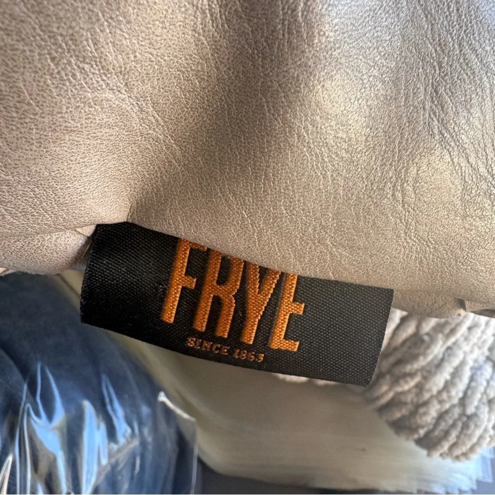 Frye Gray Faux Woven Leather 14 × 20 Decorative Lumbar Throw Pillow
